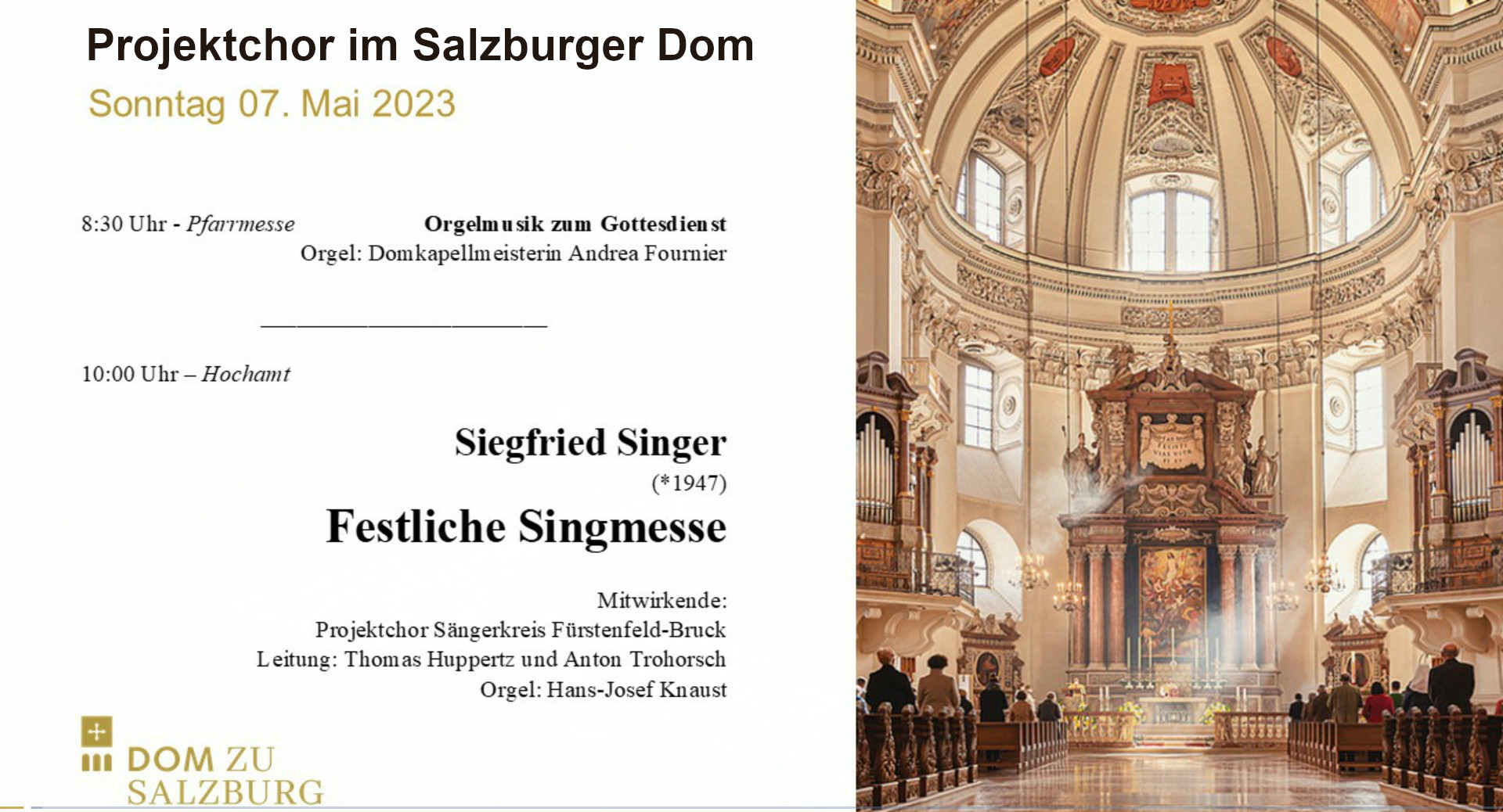 Hochamt Dom zu Salzburg 1